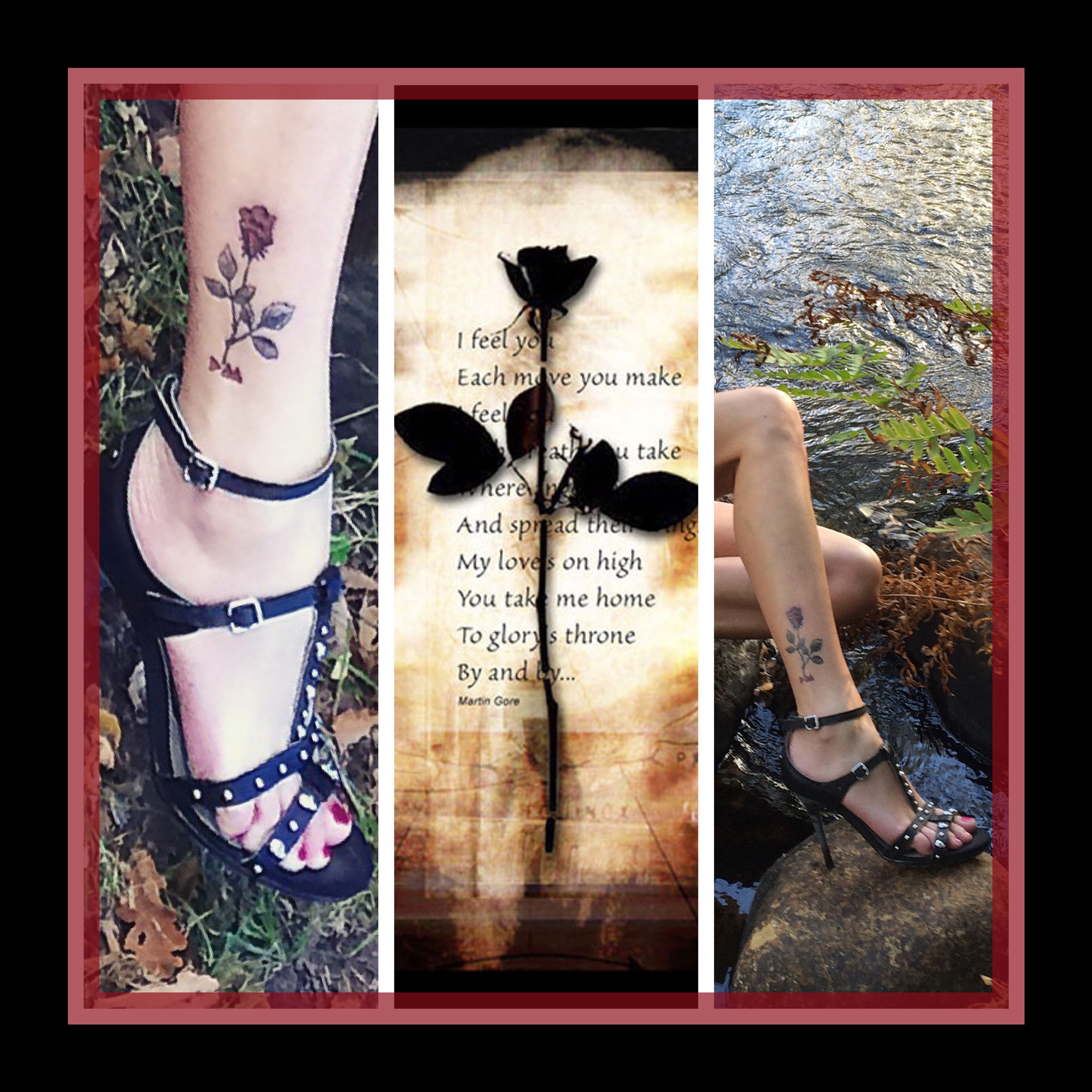 My sweet little tattoo &quot;DM rose&quot;. Depeche Mode. 🌹 Free&hellip;